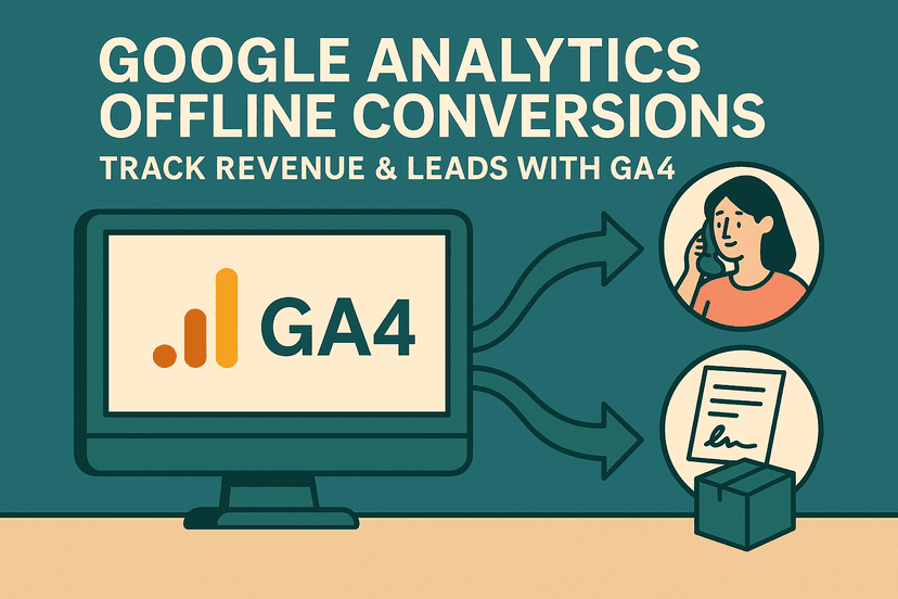 Featured image for Google Analytics Offline Conversions: Track Sales & Converted Leads with GA4